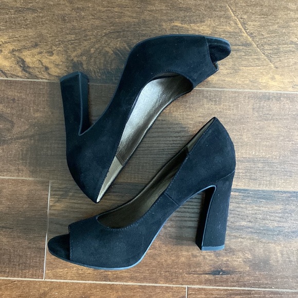 Moda - Peep toe Heels - Black -8 - Picture 2 of 8